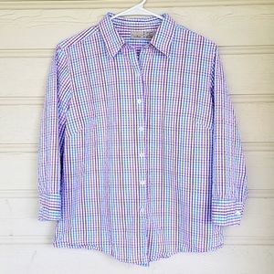 LL Bean Women's Button Down Casual Shirt Size Medium